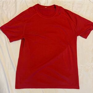 Red License to Train lululemon shirt